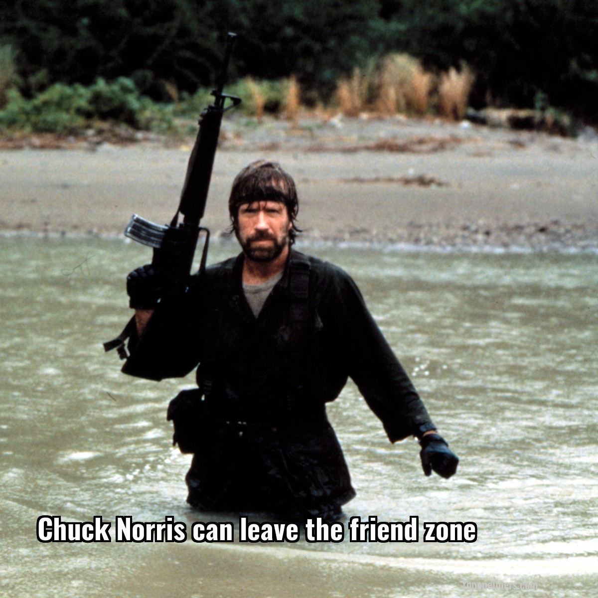 Chuck Norris can leave the friend zone